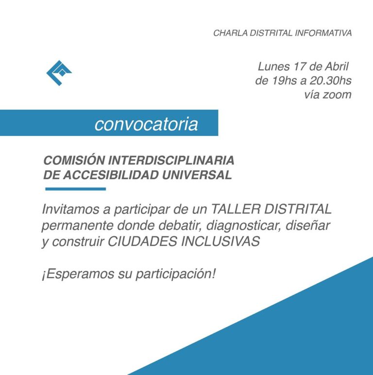 Taller distrital de accesibilidad universal