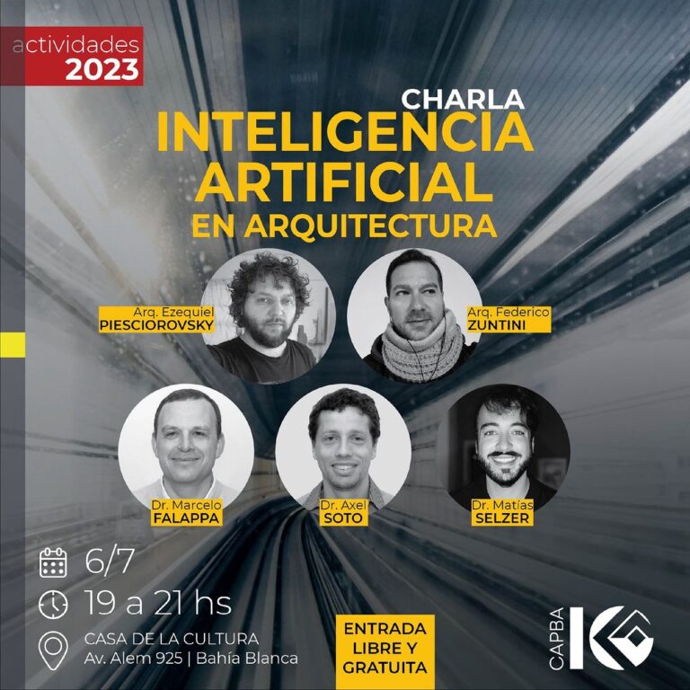 Charla Inteligencia Artificial en Arquitectura – Casa de la Cultura – UNS