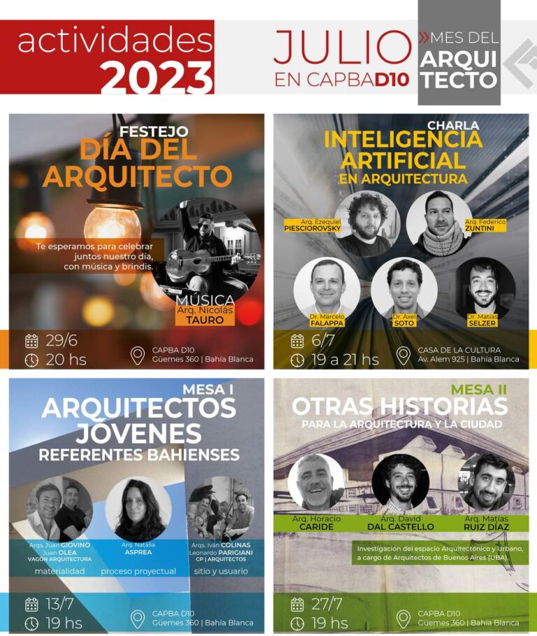Actividades Cauba10 mes del arquitecto